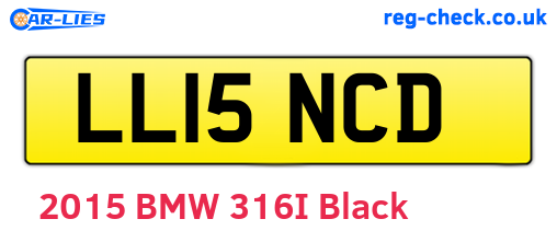 LL15NCD are the vehicle registration plates.