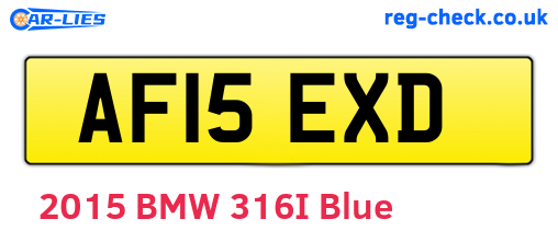 AF15EXD are the vehicle registration plates.