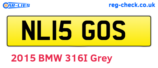 NL15GOS are the vehicle registration plates.