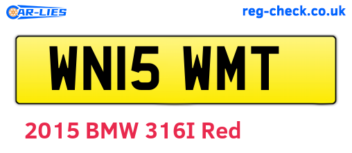 WN15WMT are the vehicle registration plates.