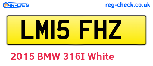 LM15FHZ are the vehicle registration plates.