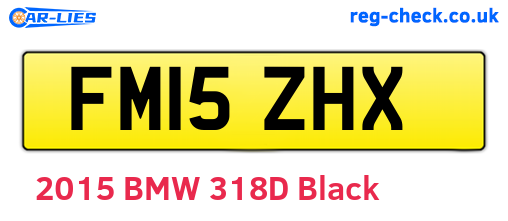 FM15ZHX are the vehicle registration plates.