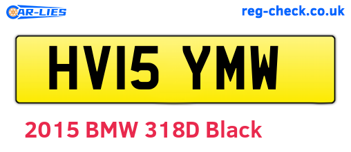 HV15YMW are the vehicle registration plates.