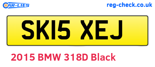 SK15XEJ are the vehicle registration plates.