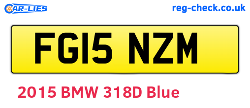 FG15NZM are the vehicle registration plates.
