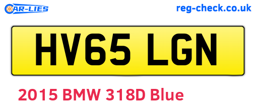 HV65LGN are the vehicle registration plates.