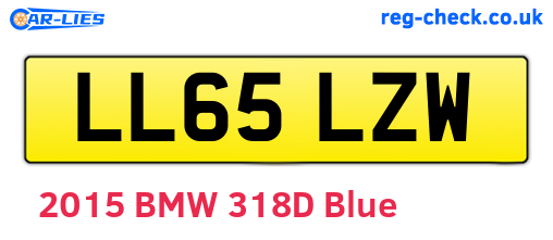 LL65LZW are the vehicle registration plates.