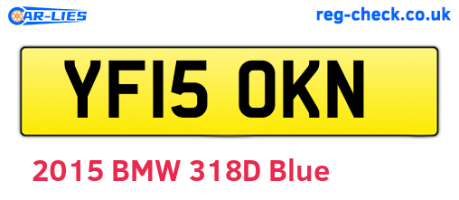 YF15OKN are the vehicle registration plates.