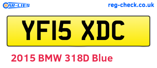 YF15XDC are the vehicle registration plates.