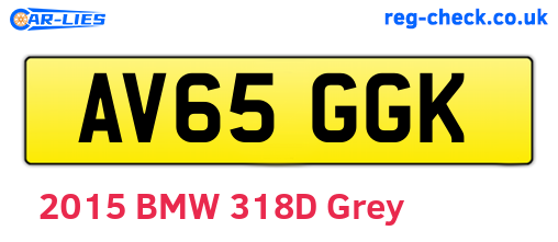 AV65GGK are the vehicle registration plates.