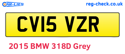 CV15VZR are the vehicle registration plates.