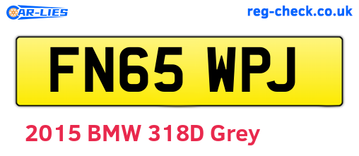 FN65WPJ are the vehicle registration plates.