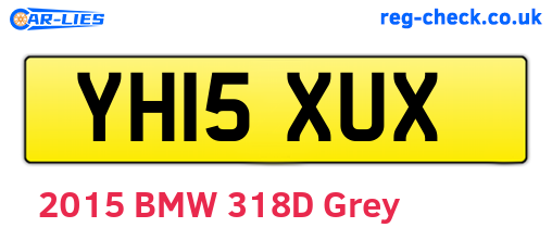 YH15XUX are the vehicle registration plates.