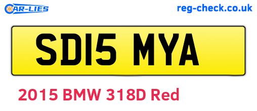 SD15MYA are the vehicle registration plates.