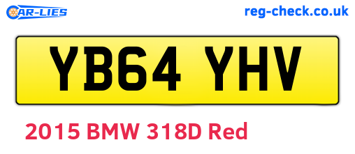 YB64YHV are the vehicle registration plates.