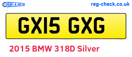 GX15GXG are the vehicle registration plates.
