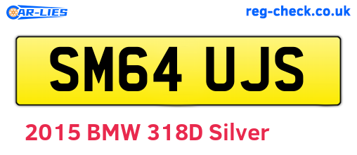 SM64UJS are the vehicle registration plates.