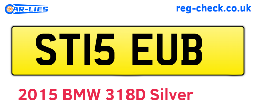ST15EUB are the vehicle registration plates.
