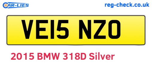 VE15NZO are the vehicle registration plates.