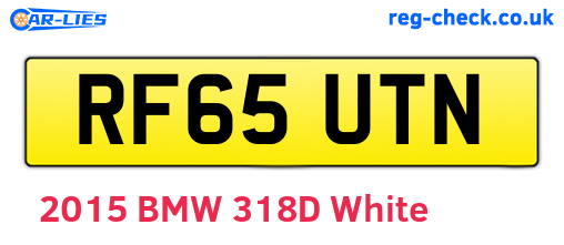 RF65UTN are the vehicle registration plates.