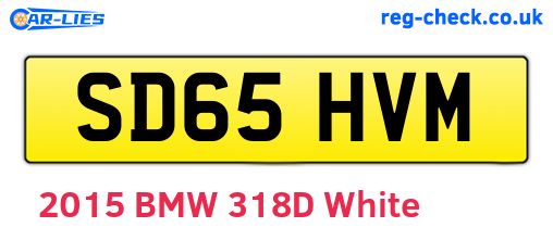 SD65HVM are the vehicle registration plates.