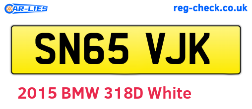 SN65VJK are the vehicle registration plates.