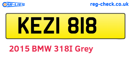 KEZ1818 are the vehicle registration plates.
