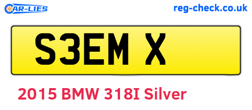 S3EMX are the vehicle registration plates.