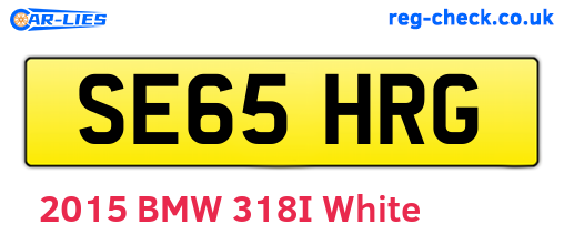 SE65HRG are the vehicle registration plates.
