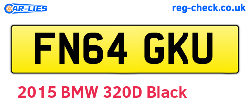 FN64GKU are the vehicle registration plates.