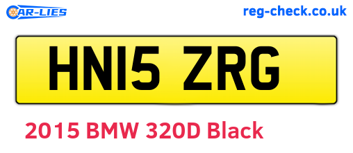 HN15ZRG are the vehicle registration plates.