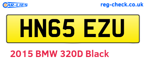 HN65EZU are the vehicle registration plates.