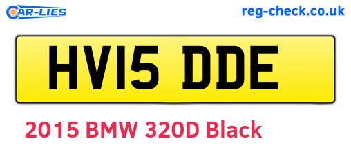 HV15DDE are the vehicle registration plates.