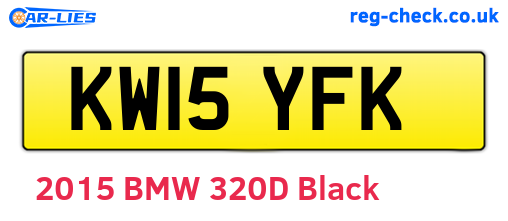 KW15YFK are the vehicle registration plates.