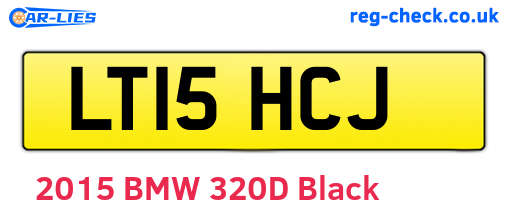 LT15HCJ are the vehicle registration plates.