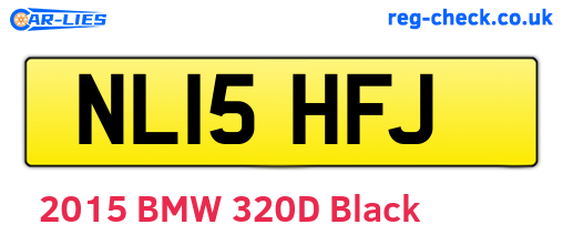 NL15HFJ are the vehicle registration plates.