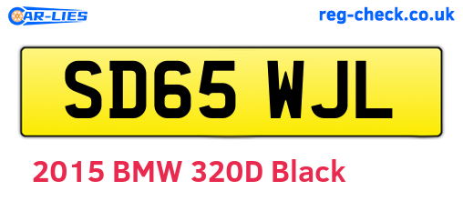 SD65WJL are the vehicle registration plates.