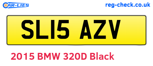 SL15AZV are the vehicle registration plates.