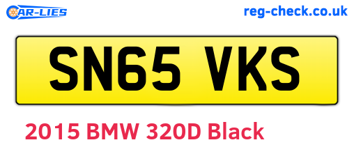 SN65VKS are the vehicle registration plates.