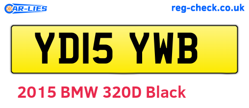 YD15YWB are the vehicle registration plates.