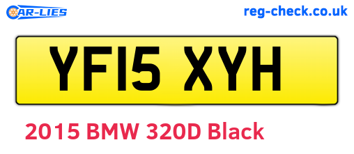 YF15XYH are the vehicle registration plates.