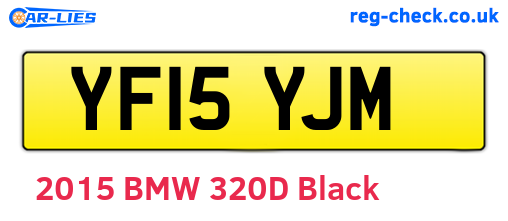 YF15YJM are the vehicle registration plates.