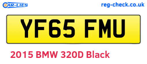 YF65FMU are the vehicle registration plates.