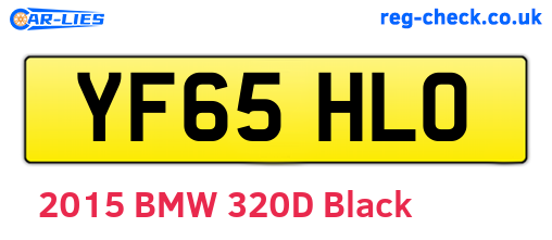 YF65HLO are the vehicle registration plates.