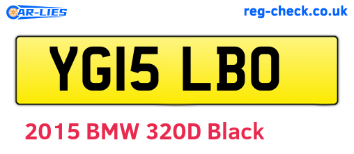 YG15LBO are the vehicle registration plates.
