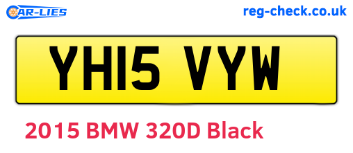 YH15VYW are the vehicle registration plates.