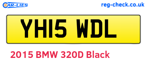 YH15WDL are the vehicle registration plates.