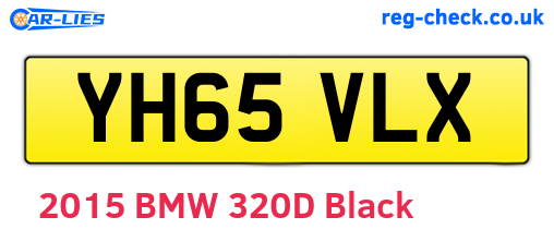 YH65VLX are the vehicle registration plates.