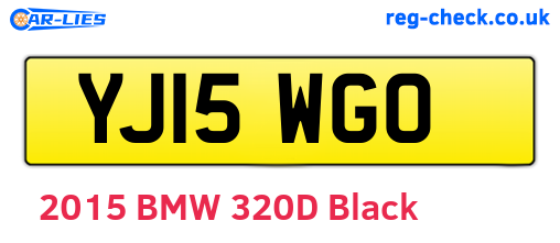 YJ15WGO are the vehicle registration plates.