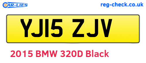 YJ15ZJV are the vehicle registration plates.